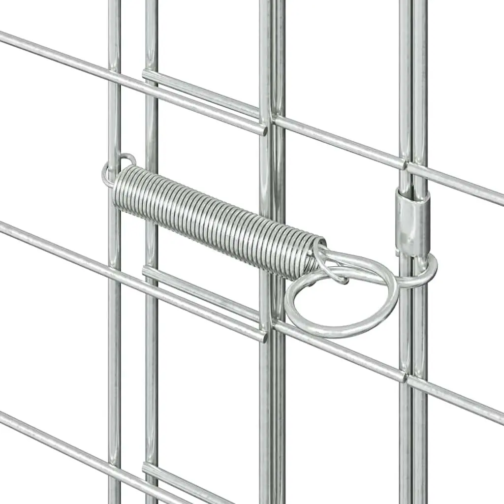 Chicken Cage Outdoor Galvanised Steel 2 pcs Small Animal Hutch Rabbit Guinea Pig Habitat Run