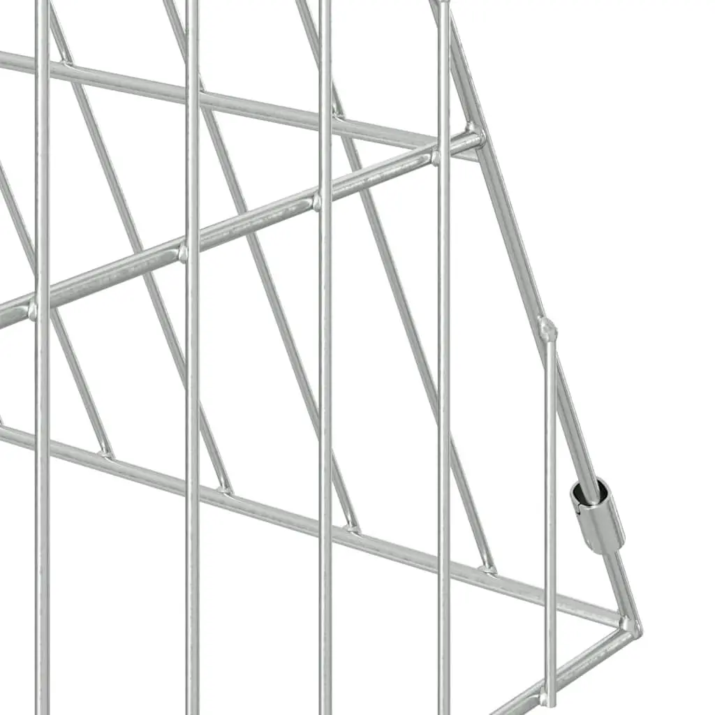 Chicken Cage Galvanized Steel Silver 110 x 55 x 55 cm Outdoor