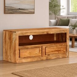 Cozy 88x30x40cm Solid Wood TV Cabinet for Your Home