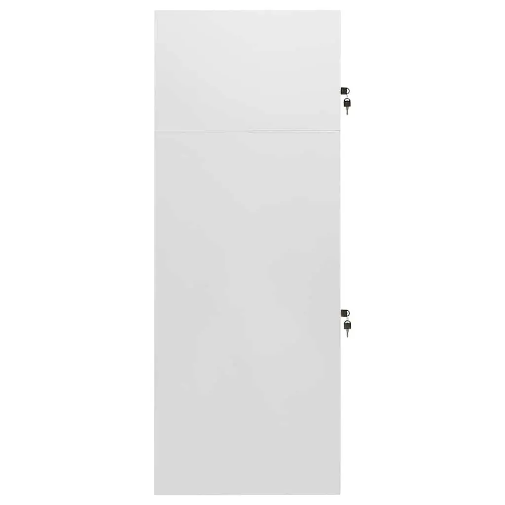 Saddle Cabinet Lockable Doors Grey 53 x 53 x 140 cm