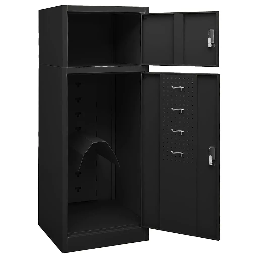 Saddle Cabinet Storage Locker Lockable Doors 53 x 53 x 140 cm