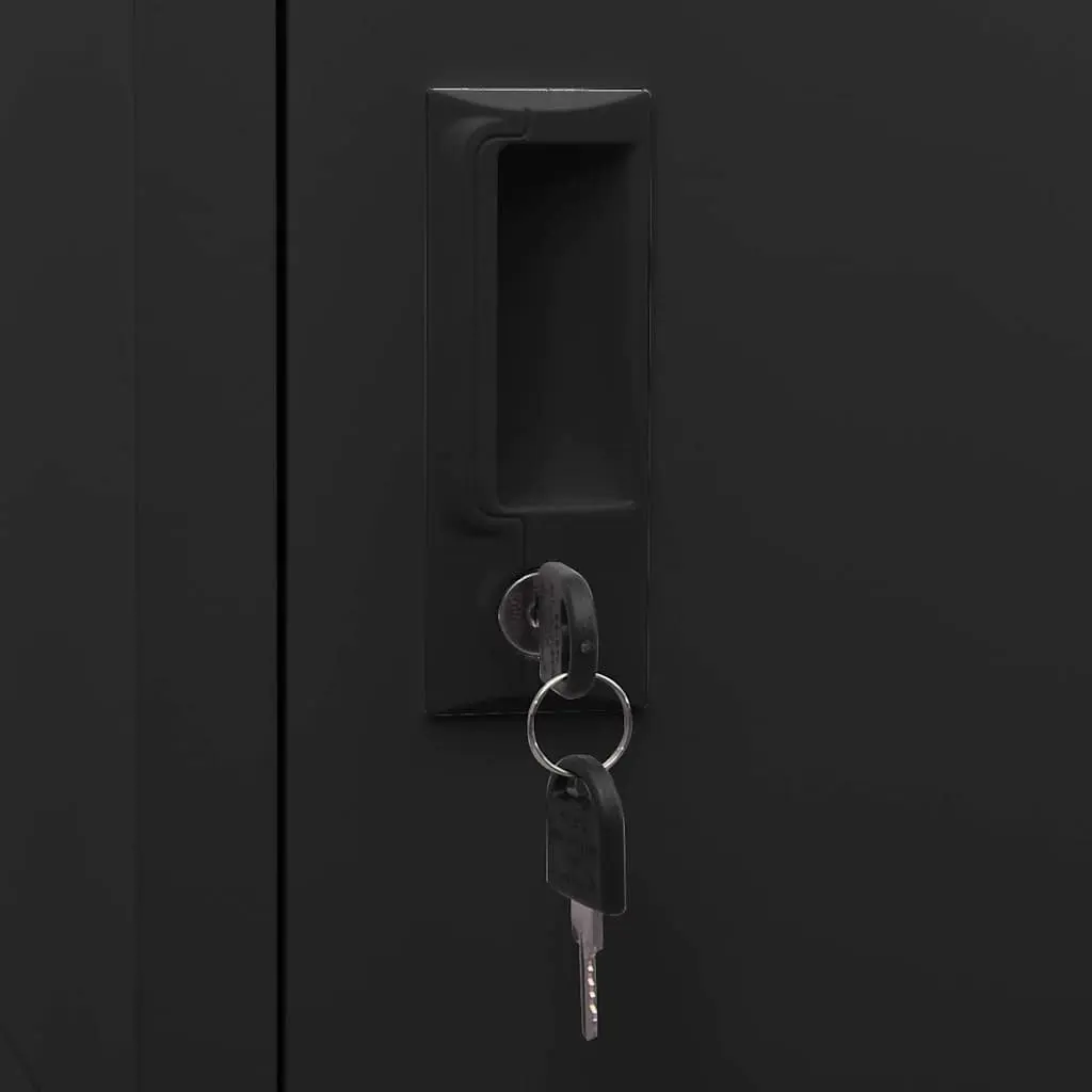 Saddle Cabinet Storage Locker Anthracite 53x53x140cm