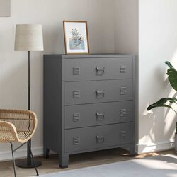 Friendly 4-Drawer Storage Cabinet in Anthracite