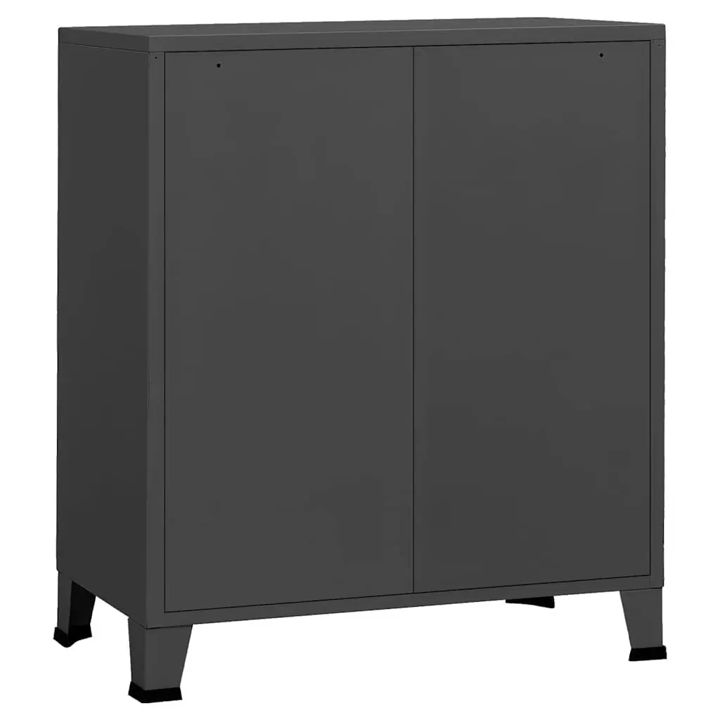 Metal Drawer Cabinet Organiser 4 Drawers Anthracite