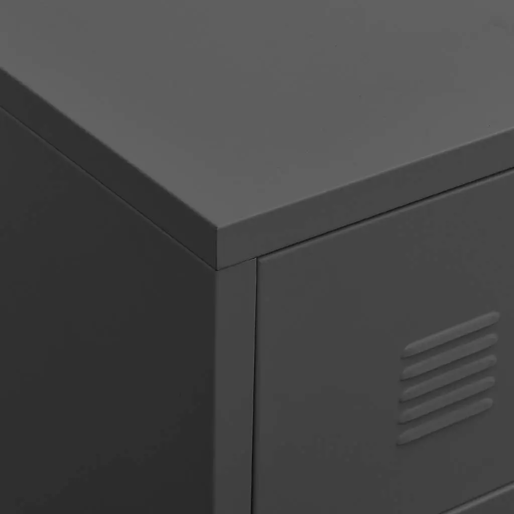 Metal Drawer Cabinet Organiser 4 Drawers Anthracite
