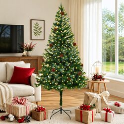 Your Friendly 180cm Green Christmas Tree with LEDs