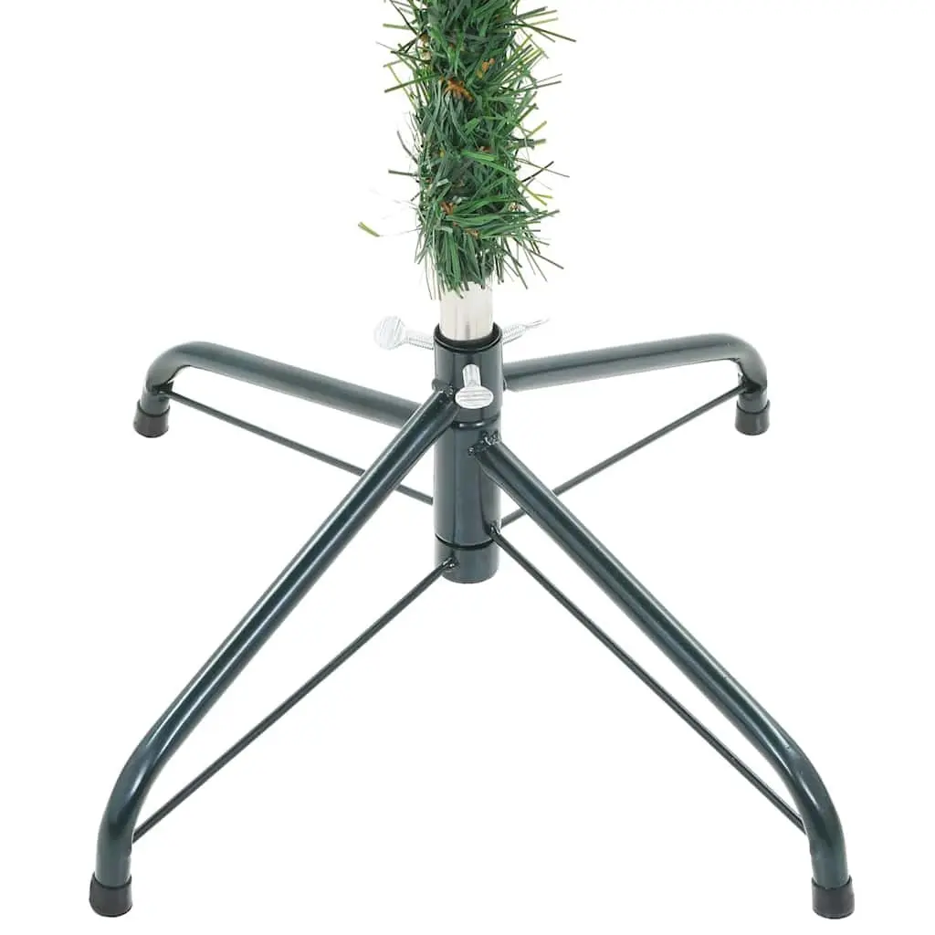 Artificial Christmas Tree Textured Cone 180cm Green with LED Lights