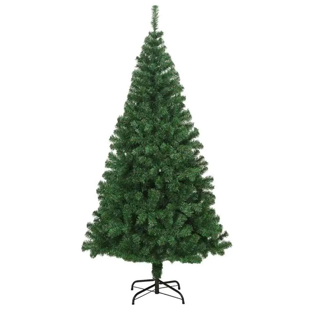 Artificial Christmas Tree Cone Shape 180cm Green PVC Plastic