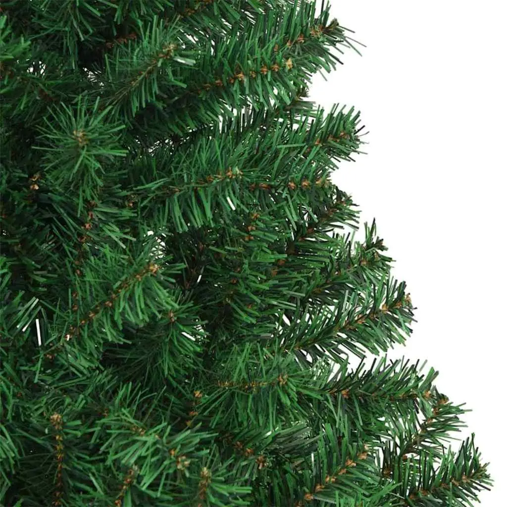 Artificial Christmas Tree Cone Shape 180cm Green PVC Plastic
