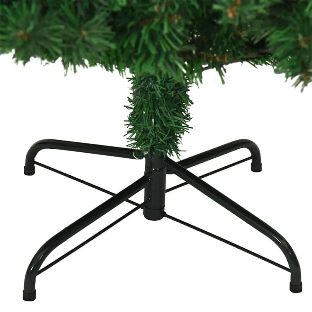 Artificial Christmas Tree Cone Shape 180cm Green PVC Plastic
