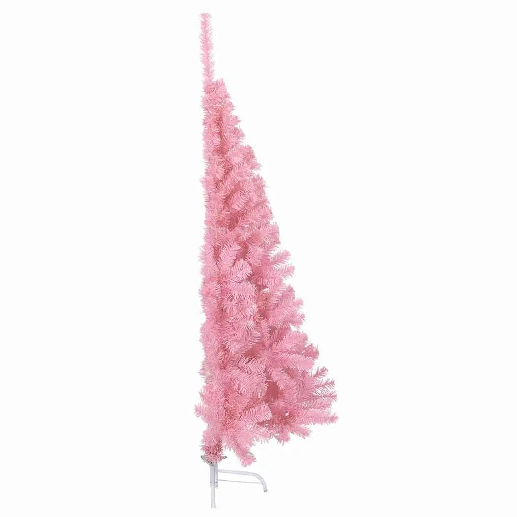 Artificial Pre-lit Christmas Tree 120cm Pink LED Cone Shaped Holiday Home