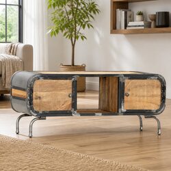 Friendly Solid Wood TV Cabinet 110x30x42 cm
