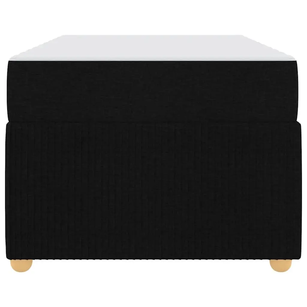 Bed Frame with Mattress Modern Black Fabric 90 x 190 cm