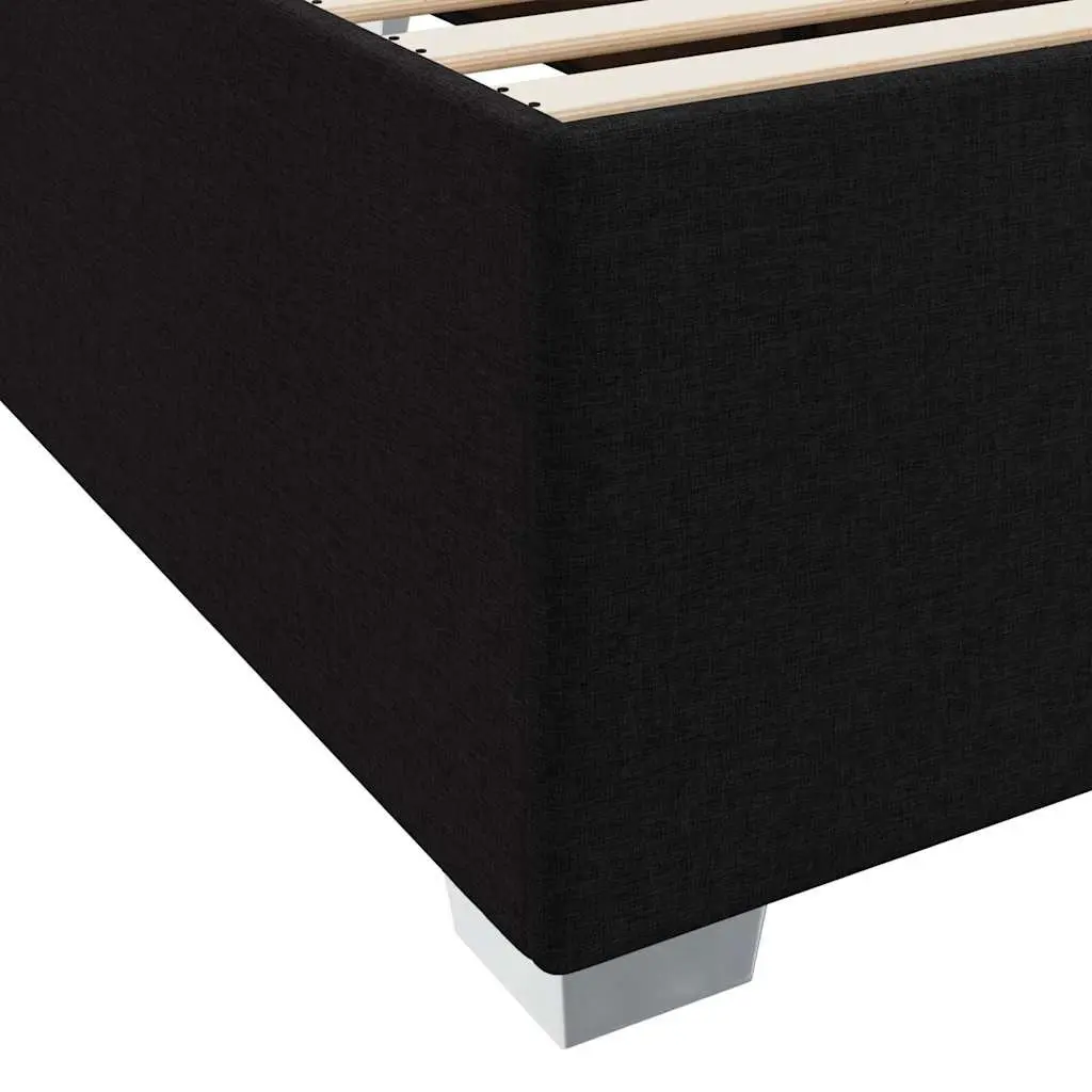 Black Bed Frame with Mattress Combo 90 x 190 cm