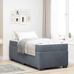 Your Comfortable Sleep Solution: Grey Bed Frame with Mattress