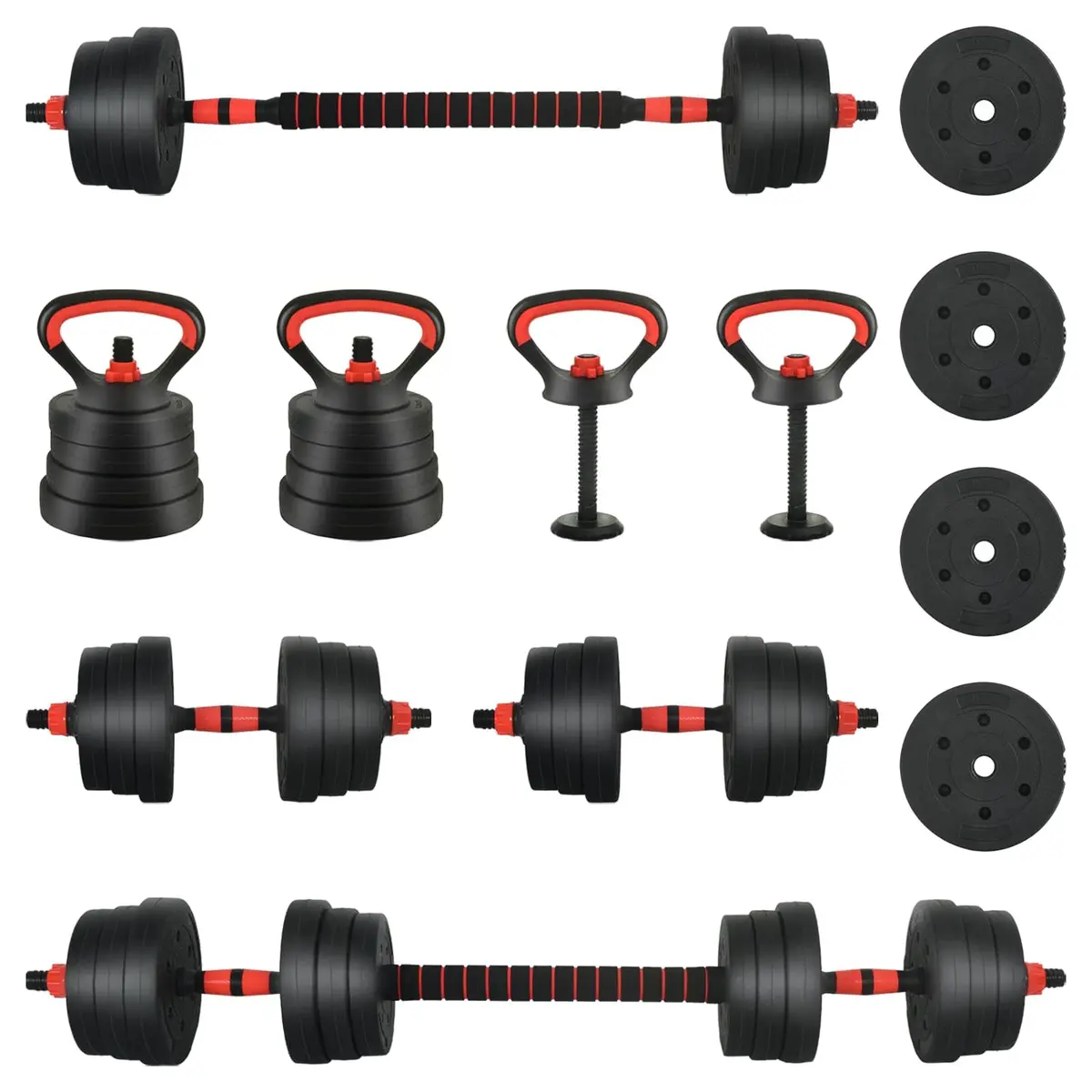 Adjustable Dumbbell Set 30kg Home Gym Free Weights Training Strength Building