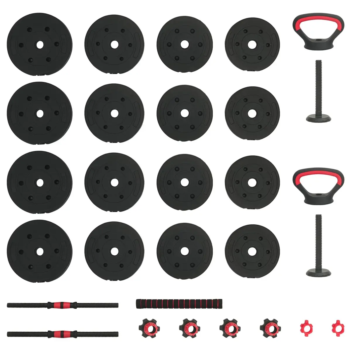 Adjustable Dumbbell Set 30kg Home Gym Free Weights Training Strength Building