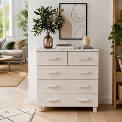 Your Ideal White Wooden Sideboard with 5 Drawers