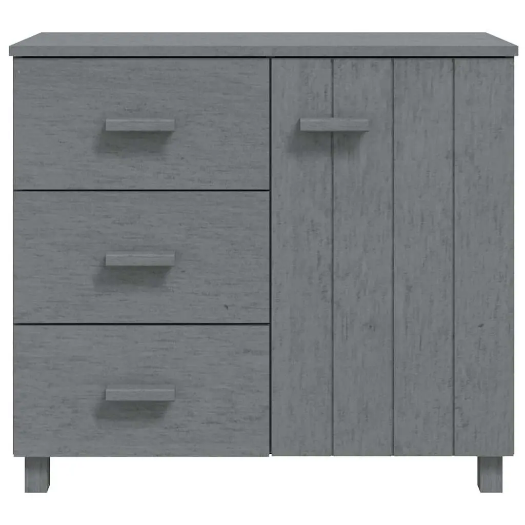 Grey Solid Pinewood Sideboard