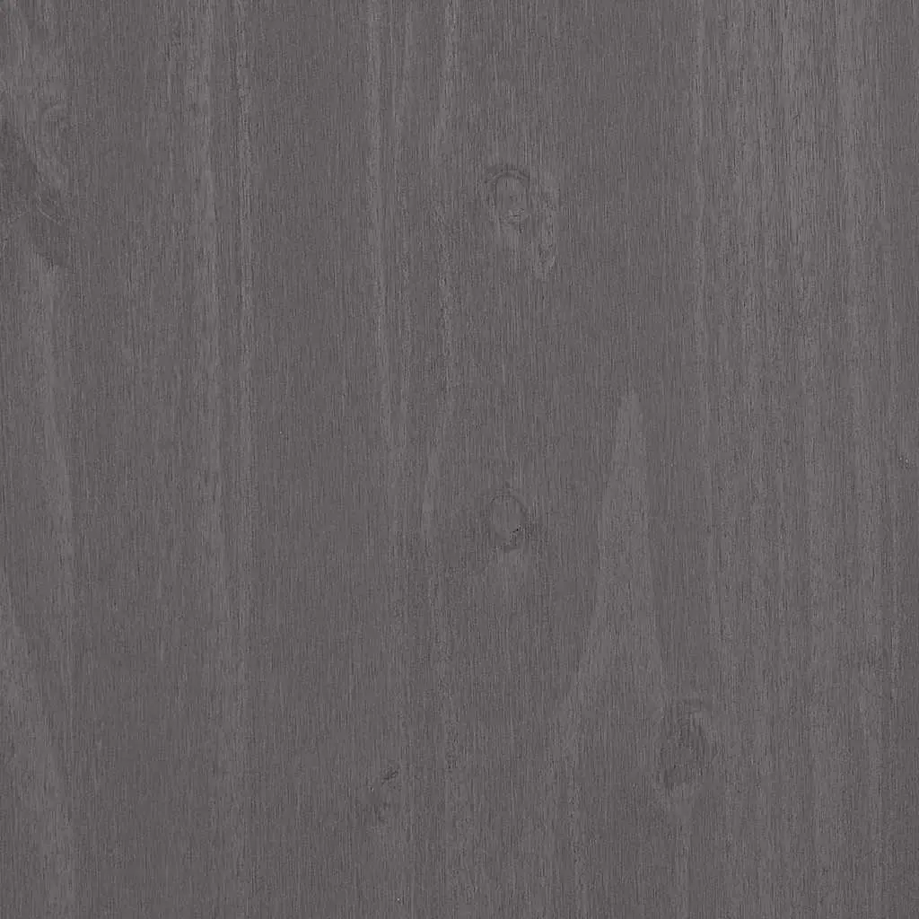 Sideboard Solid Pinewood Grey Storage Cabinet with Sliding Drawers 90cm W x 40cm D x 80cm H