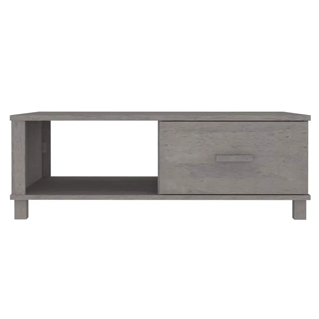 Wooden Coffee Table with Drawer Storage Compartment Grey 100 x 55 x 35 cm