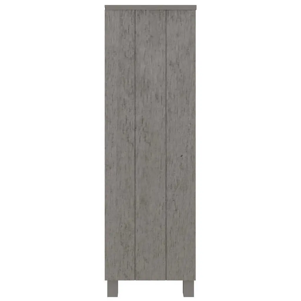 Book Cabinet 85x35x112cm 3-Shelf Storage Shelving Unit Light Grey Standing
