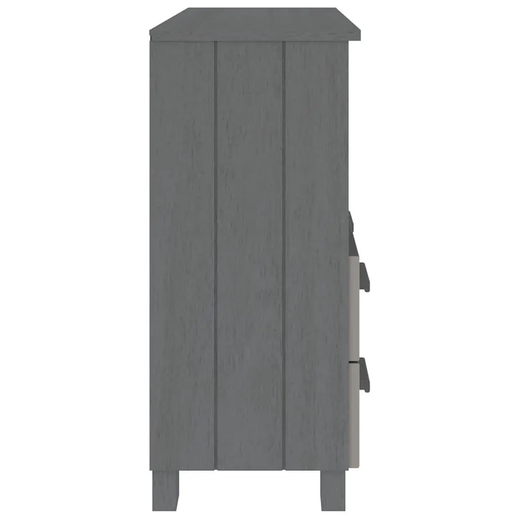Wooden Sideboard Storage Cabinet Grey 85 x 35 x 80 cm