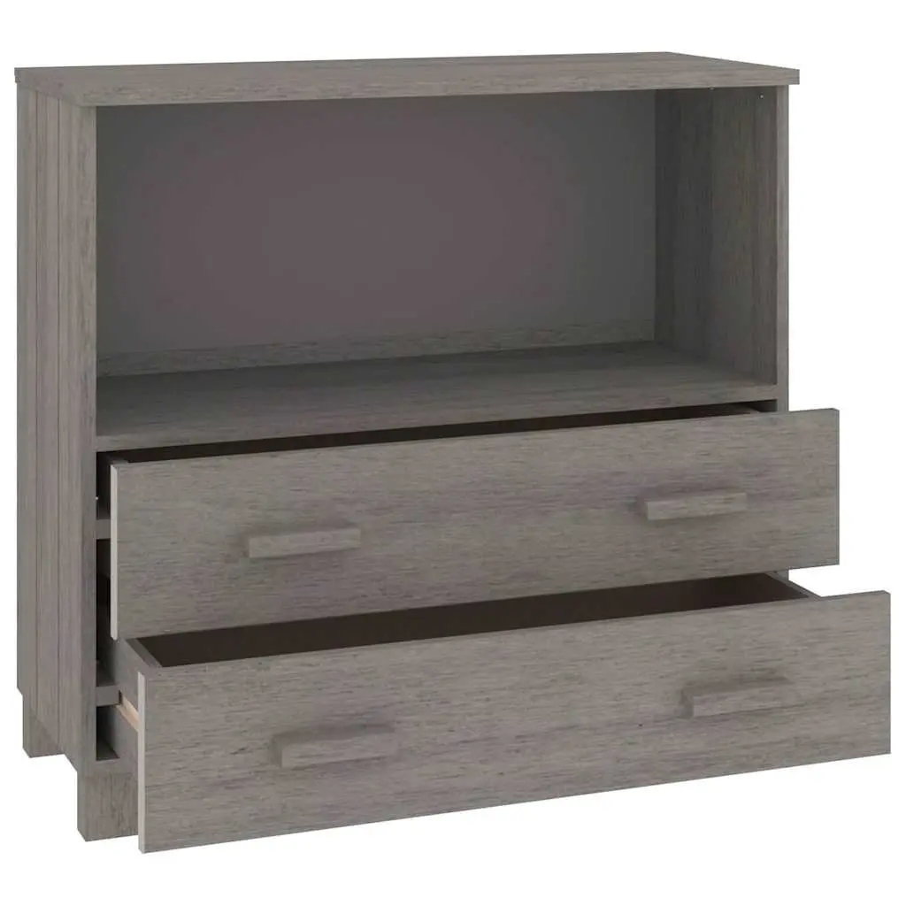 Wooden Sideboard Storage Cabinet with Drawers Compartment Grey Buffet Furniture