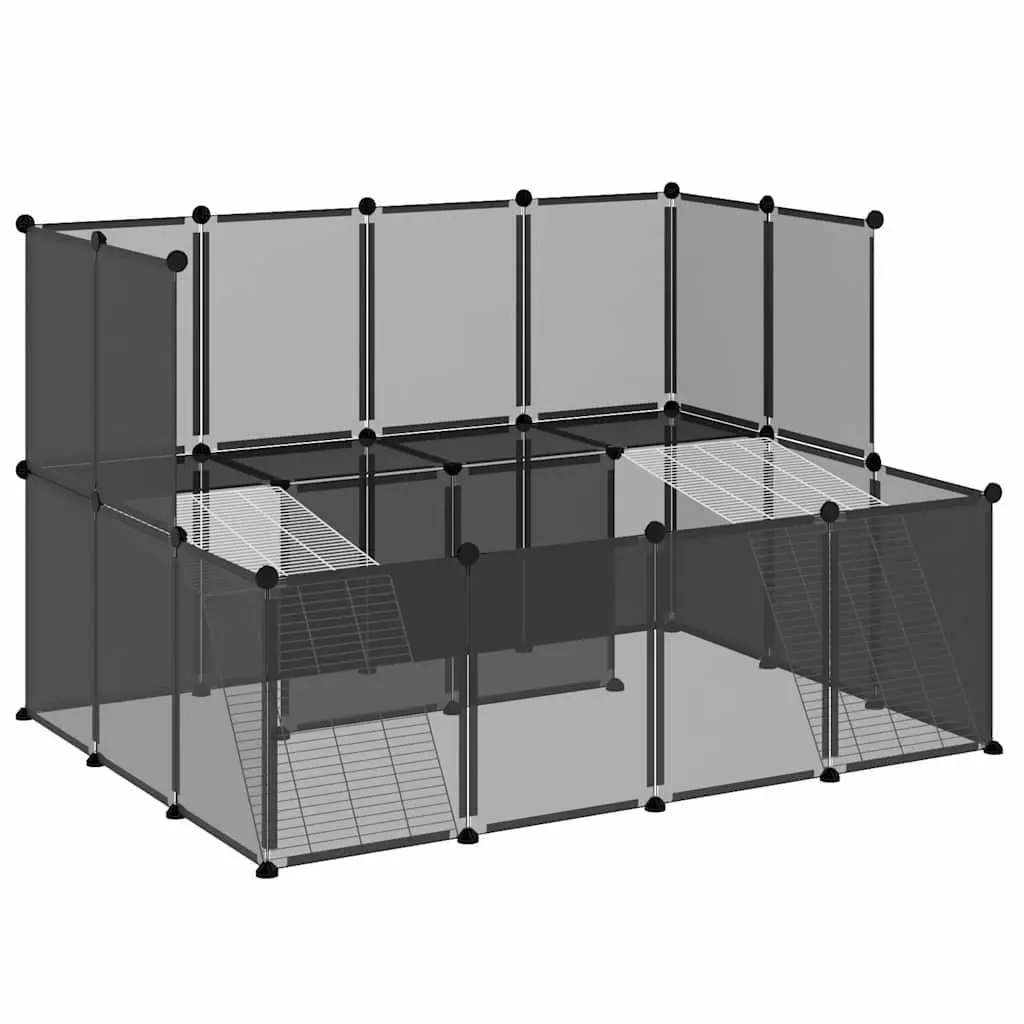 Small Animal Cage 143x107x93 cm Enclosure Pen Hutch Rabbits Guinea Pigs Hamsters