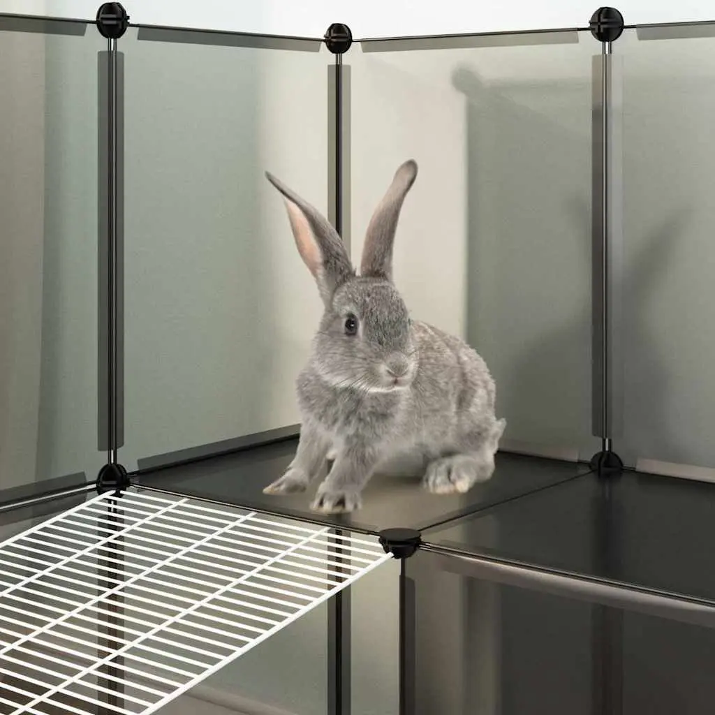 Small Animal Cage 143x107x93 cm Enclosure Pen Hutch Rabbits Guinea Pigs Hamsters