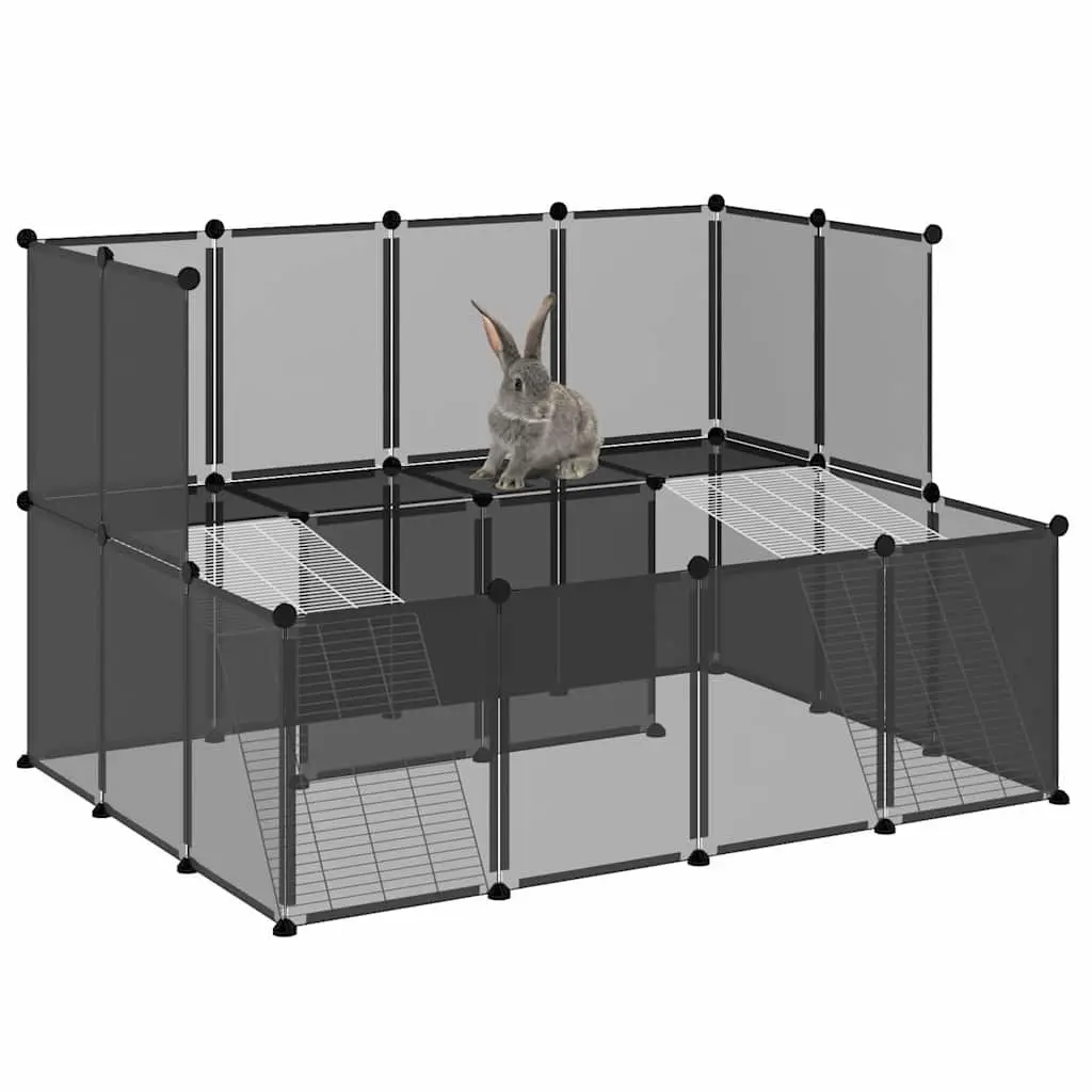 Small Animal Cage 143x107x93 cm Enclosure Pen Hutch Rabbits Guinea Pigs Hamsters