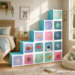 Find Your Perfect Kids Cube Storage Cabinet with 15 Compartments