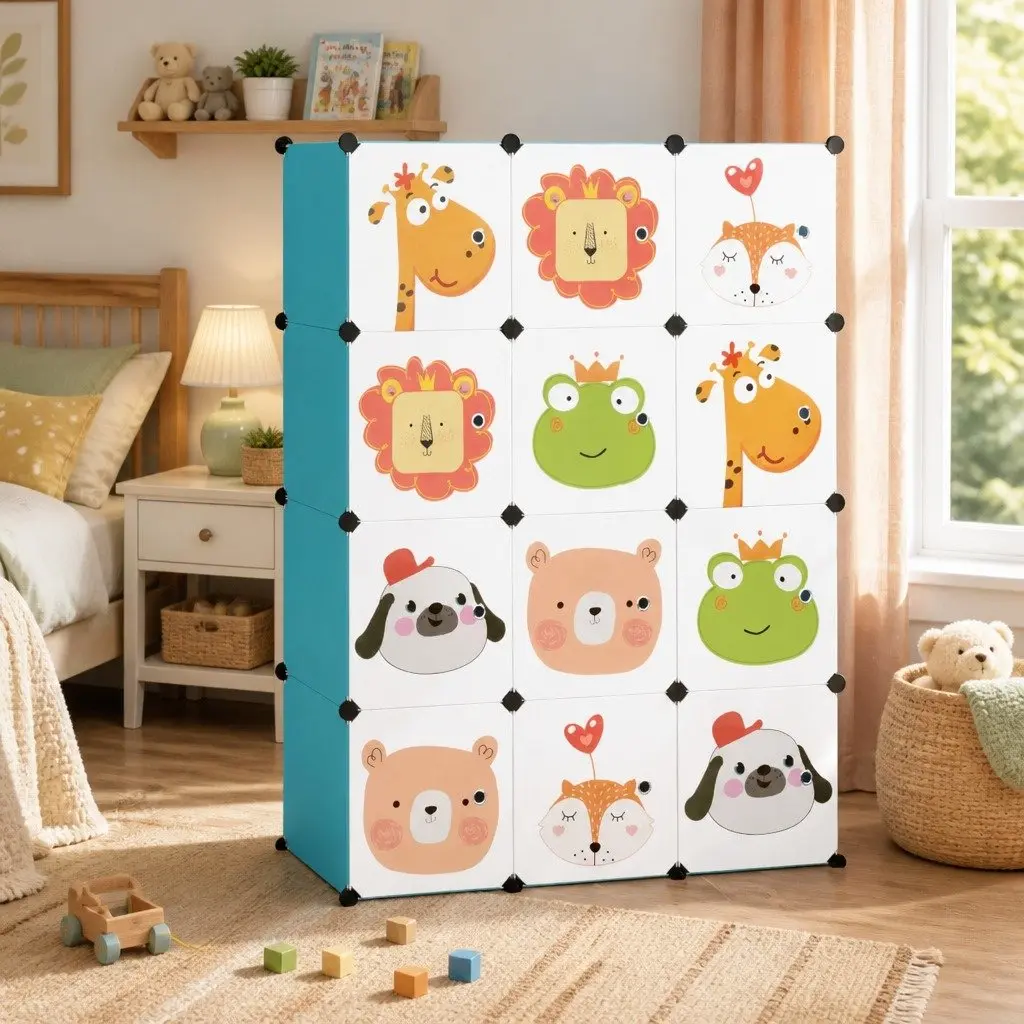 12-Cube Storage Cabinet