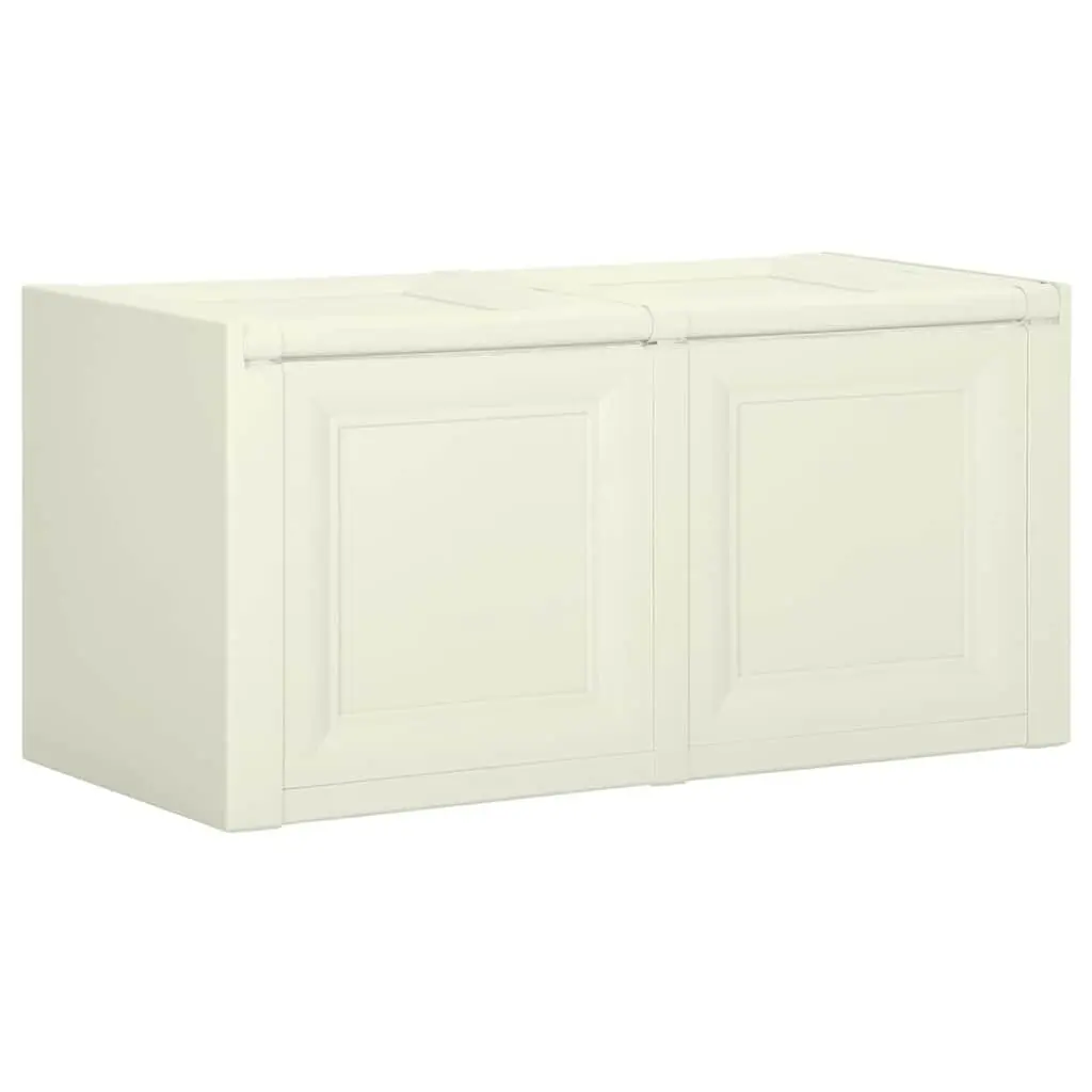 Storage Chest Bench Seat Cushion Box 86x40x42cm Cream Household Container