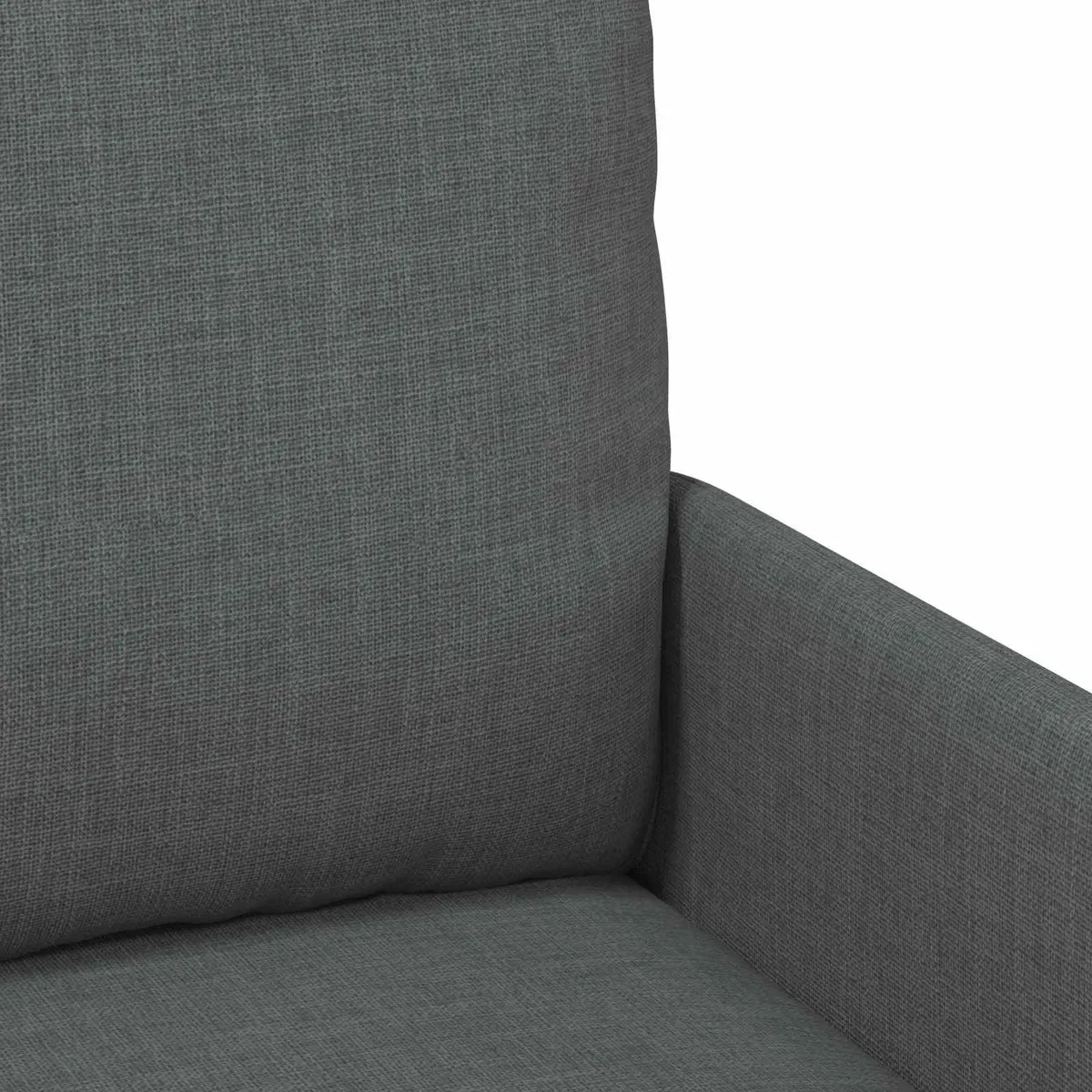 Modern 3-Piece Sofa Set Grey Living Room Furniture Indoor Seating Cushion Couch