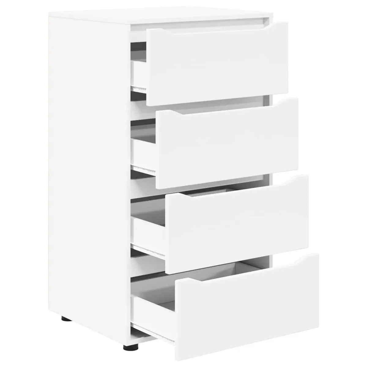 Storage Cabinet White 60 x 48 x 105 cm Engineered Wood Bedroom Living Room
