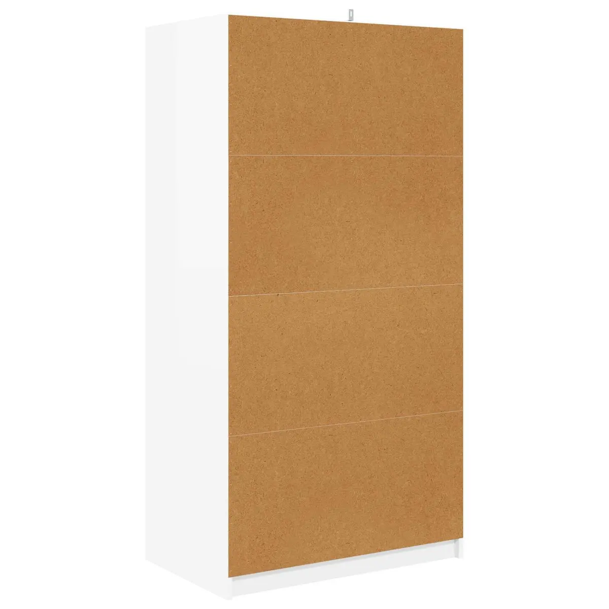 Wardrobe High Gloss White Engineered Wood 79.5 x 49 x 156 cm