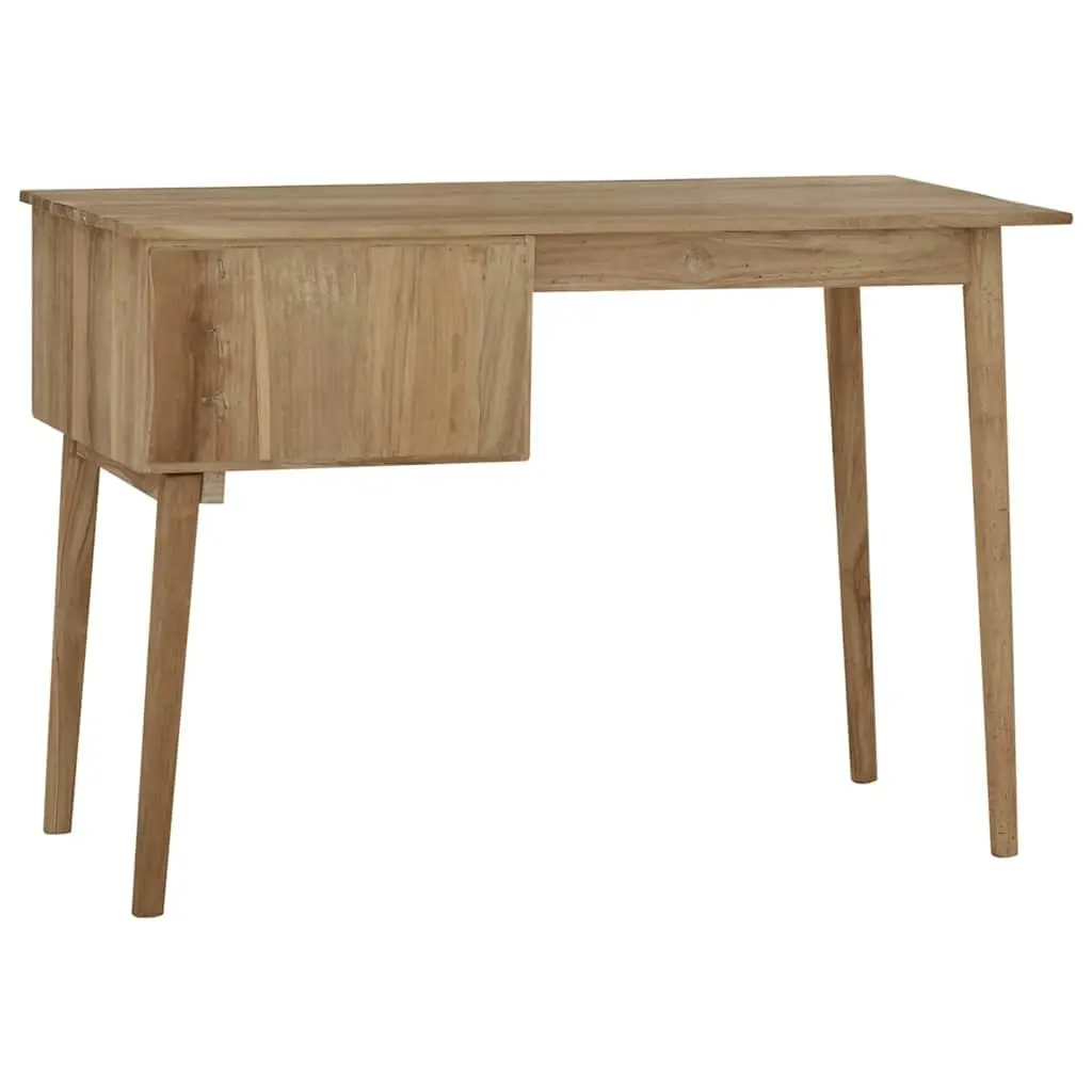 Solid Wood Desk Rustic Brown 110 x 52 x 75 cm