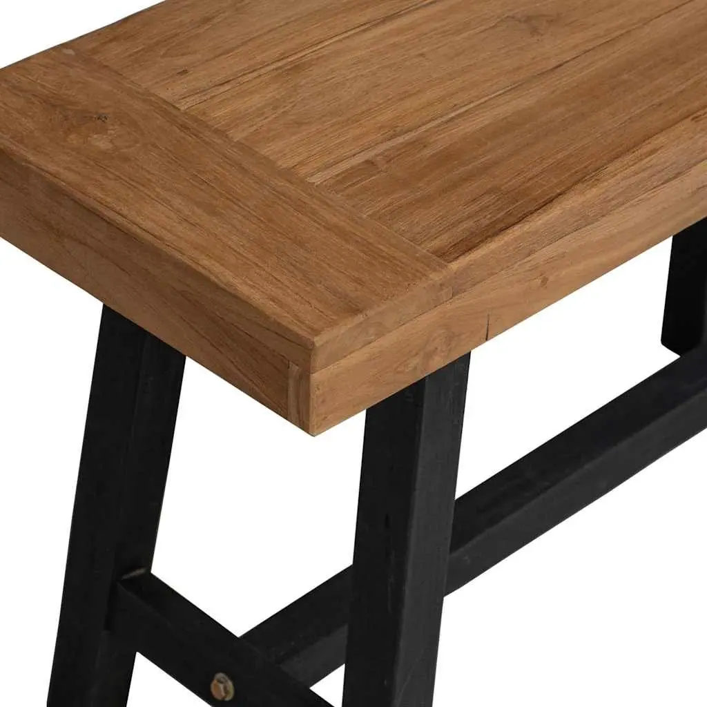 80cm Teak Wood Bench