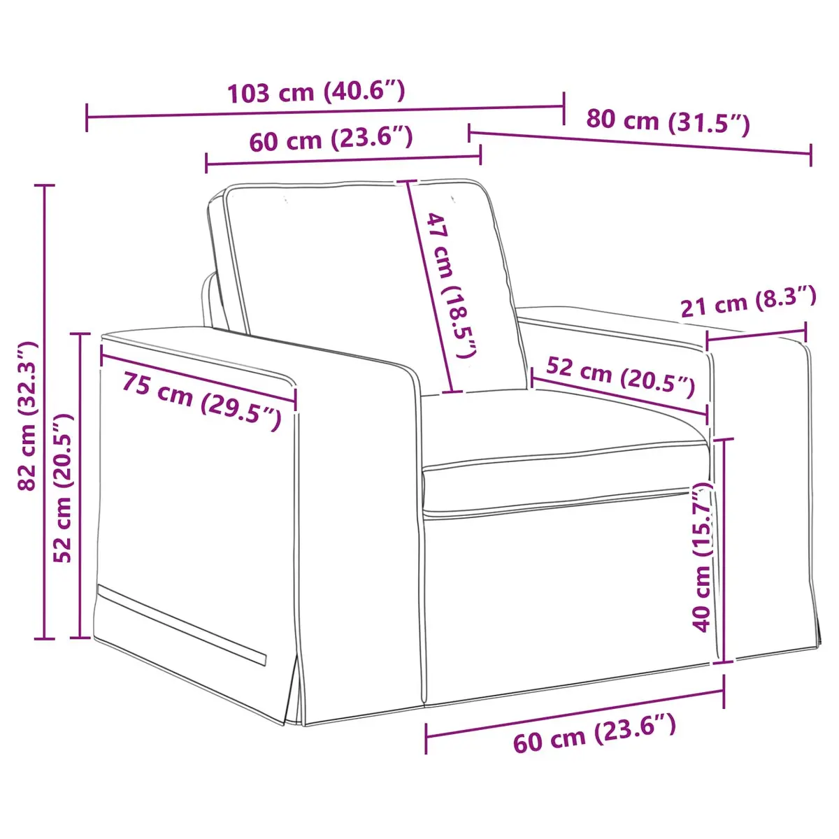 2 Piece Modular Sofa Set Grey Fabric Sectional