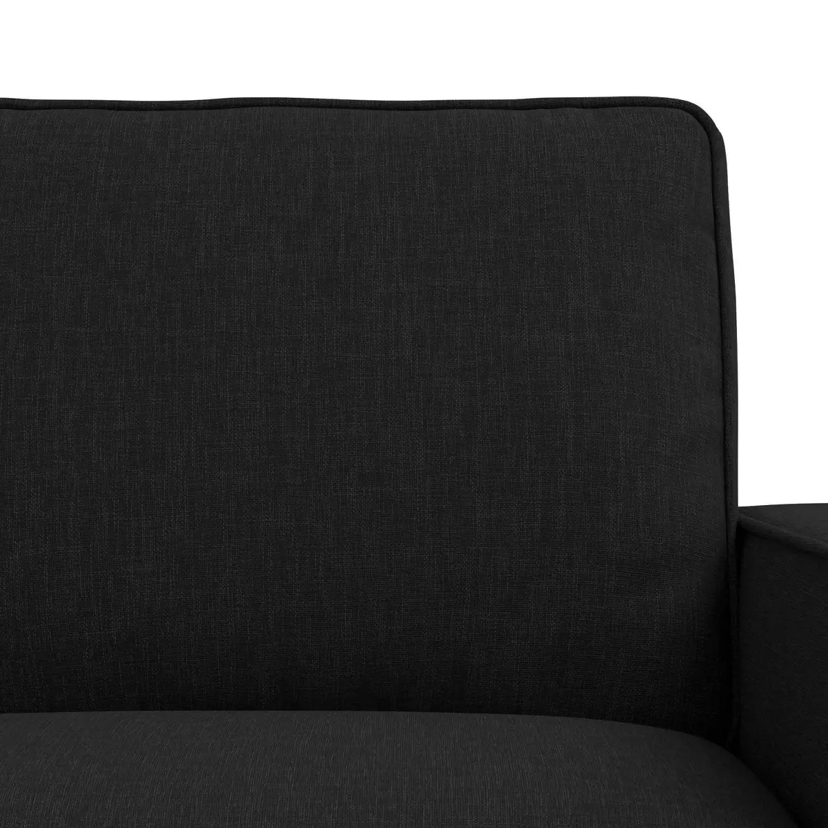 Sofa Set Modular Sectional Black Fabric 2 Piece