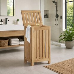 Your New Favorite Laundry Basket: Solid Wood Design