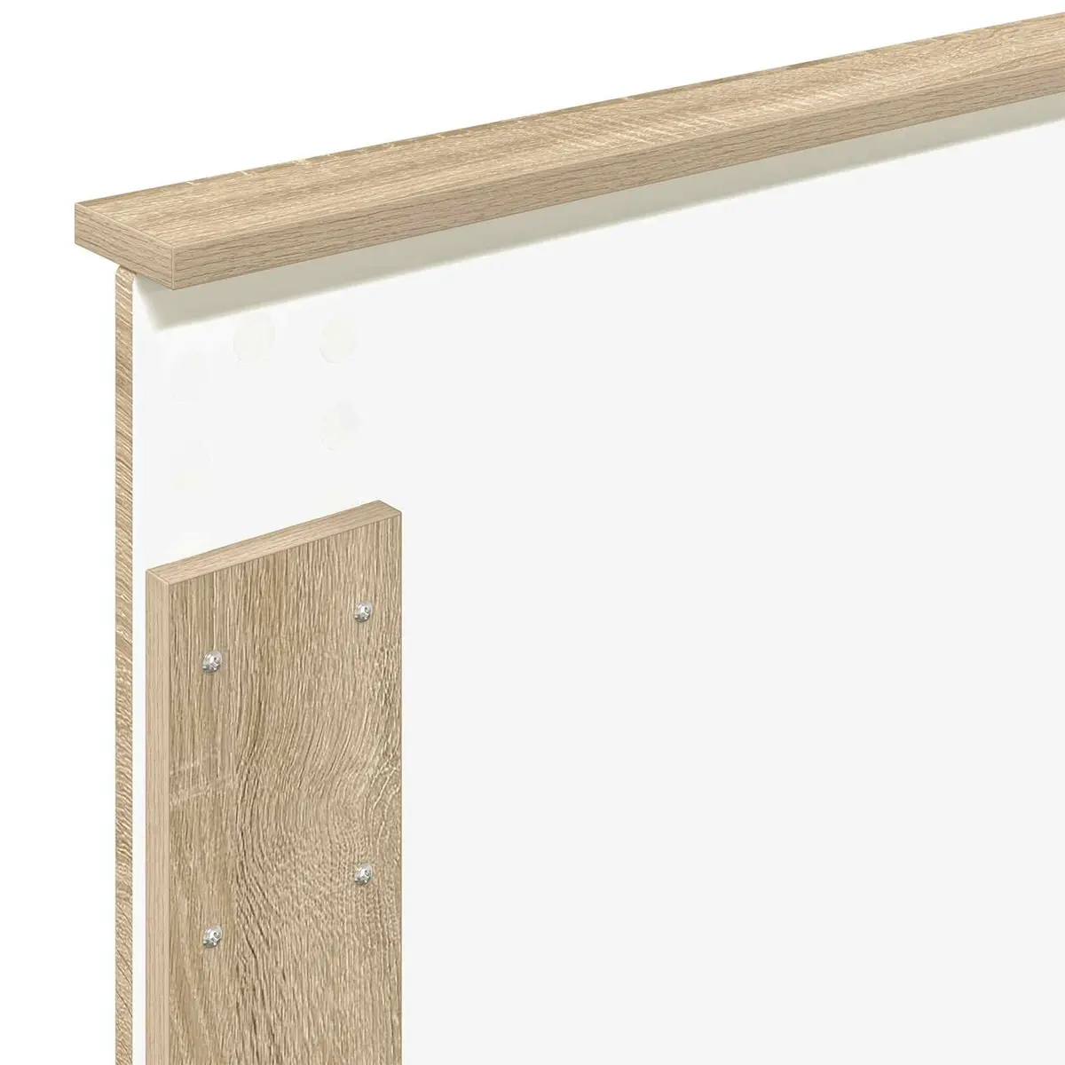 Bed Frame with Headboard Brown Engineered Wood 90 x 190 cm LED USB Charging
