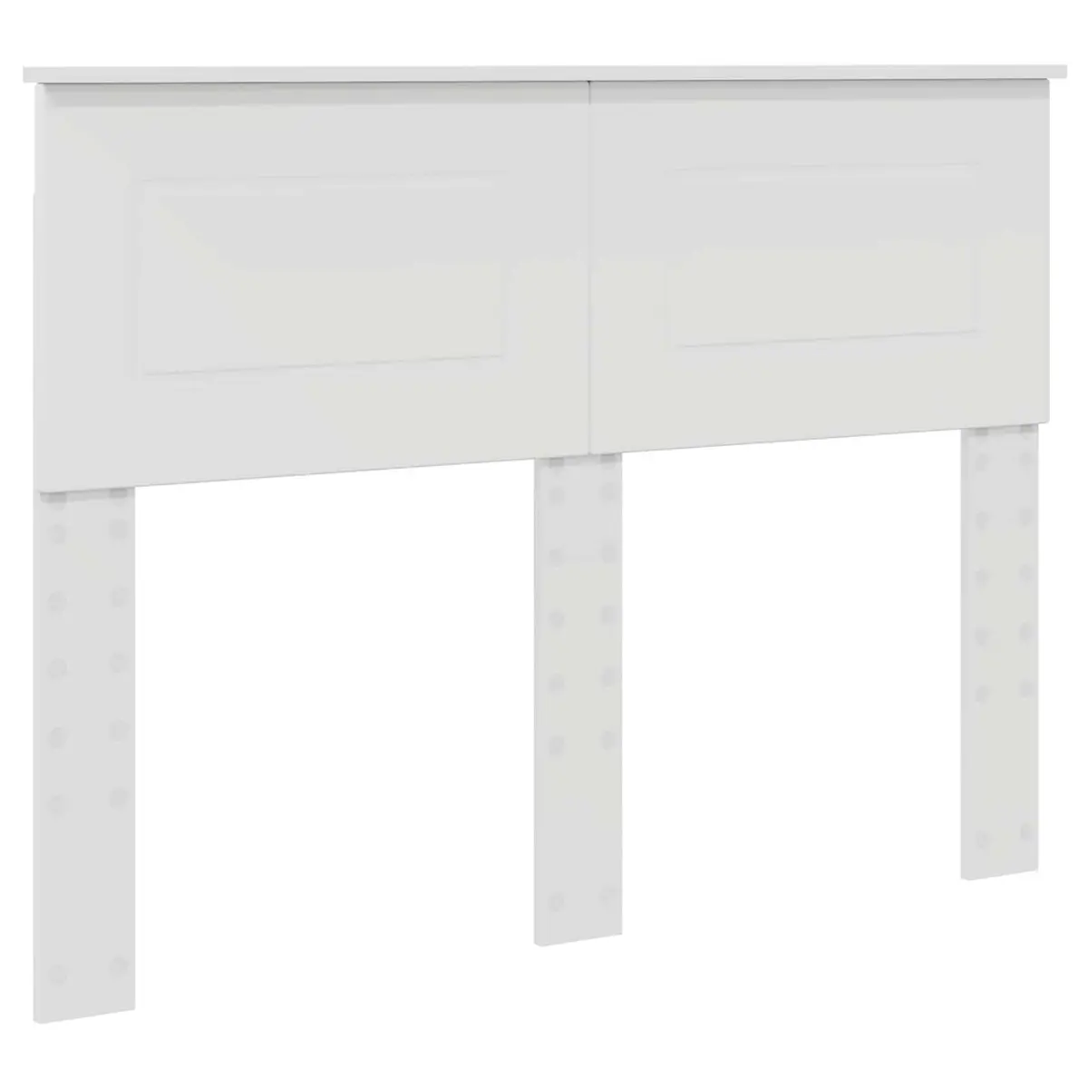 Bed Frame Wall-Mounted Headboard White 135 x 190 cm Modern