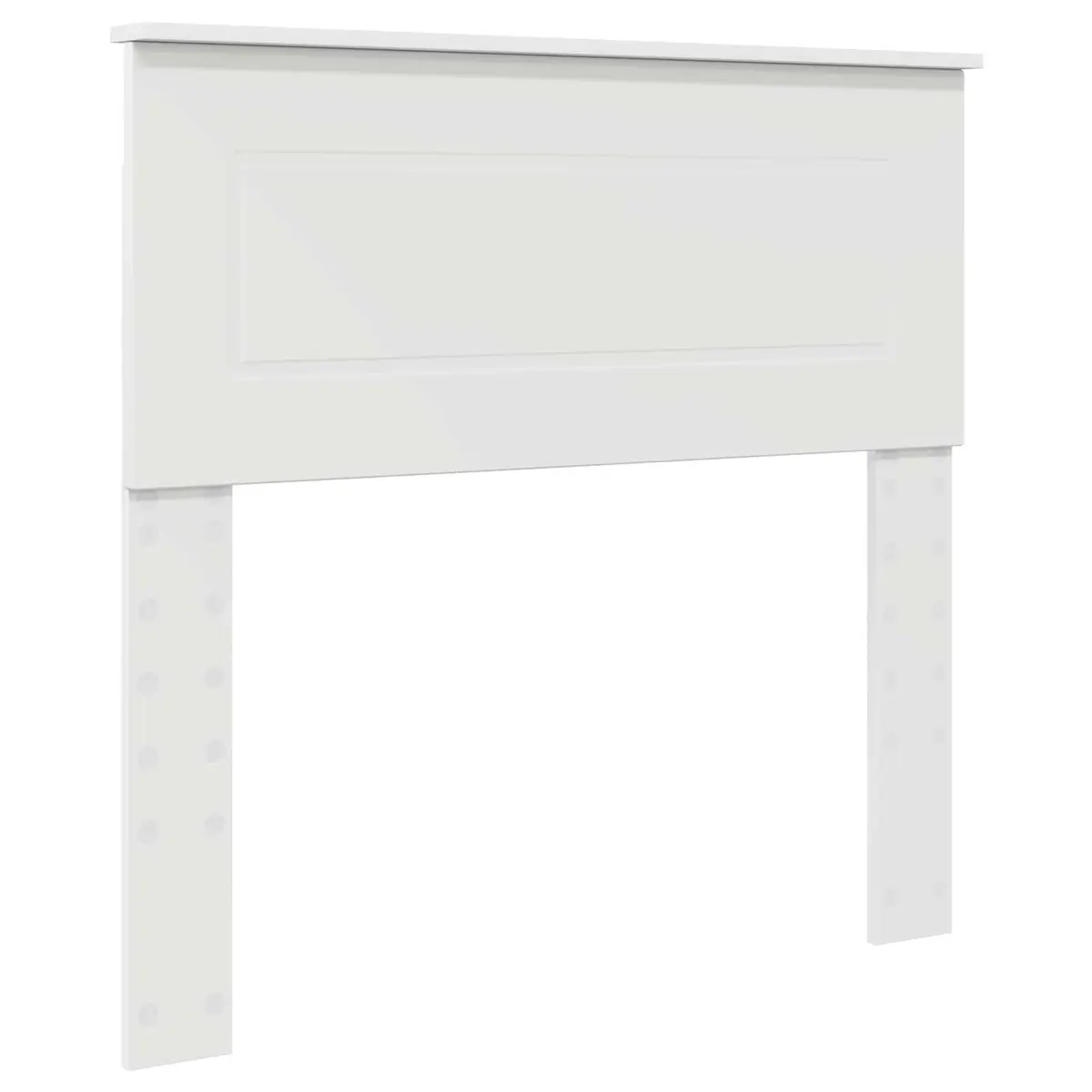 White Bed Frame with Adjustable Wall-Mounted Headboard