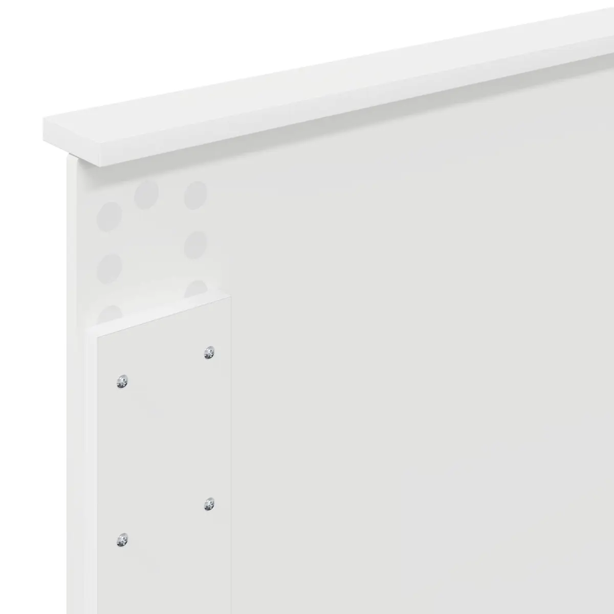 Bed Frame with Headboard Modern Platform White 90 x 190 cm