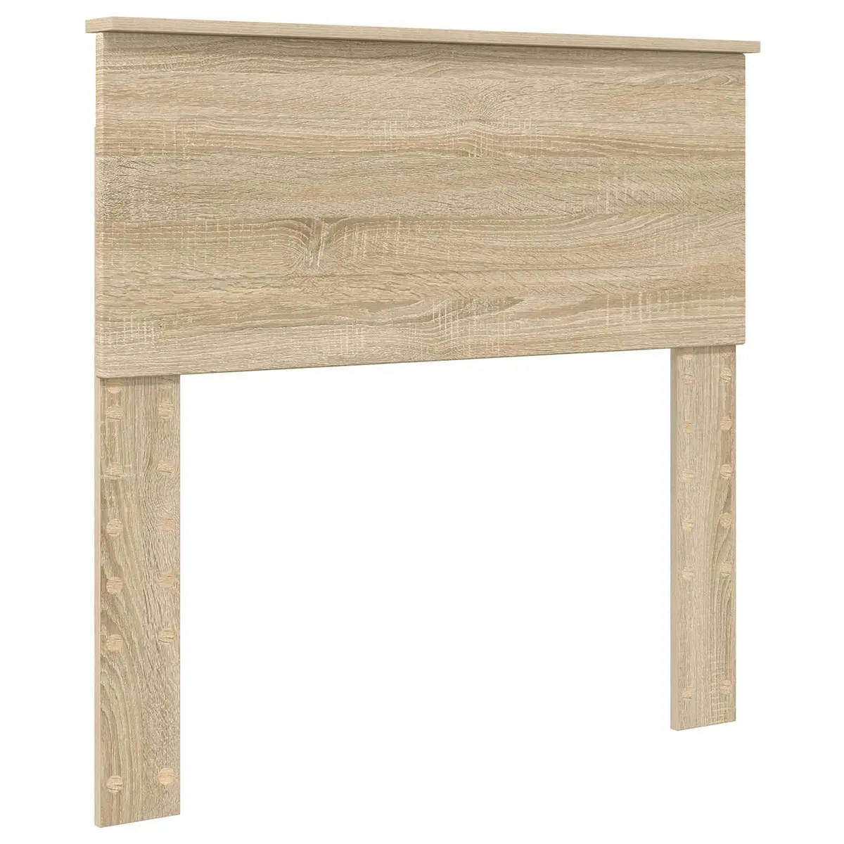 Bed Frame with Headboard Brown 90 x 200 cm Engineered Wood Modern