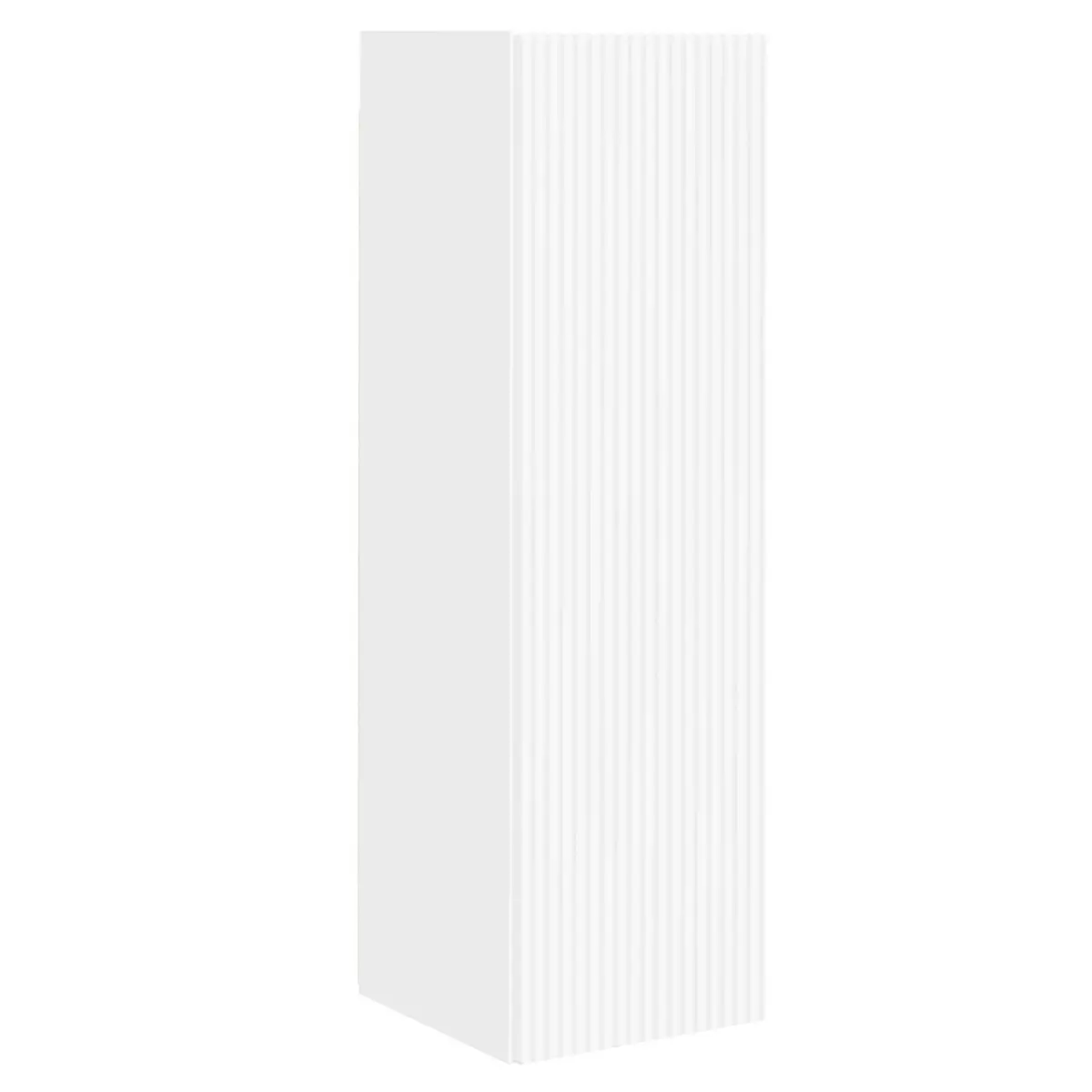 4-Piece White TV Cabinet for Media Organization