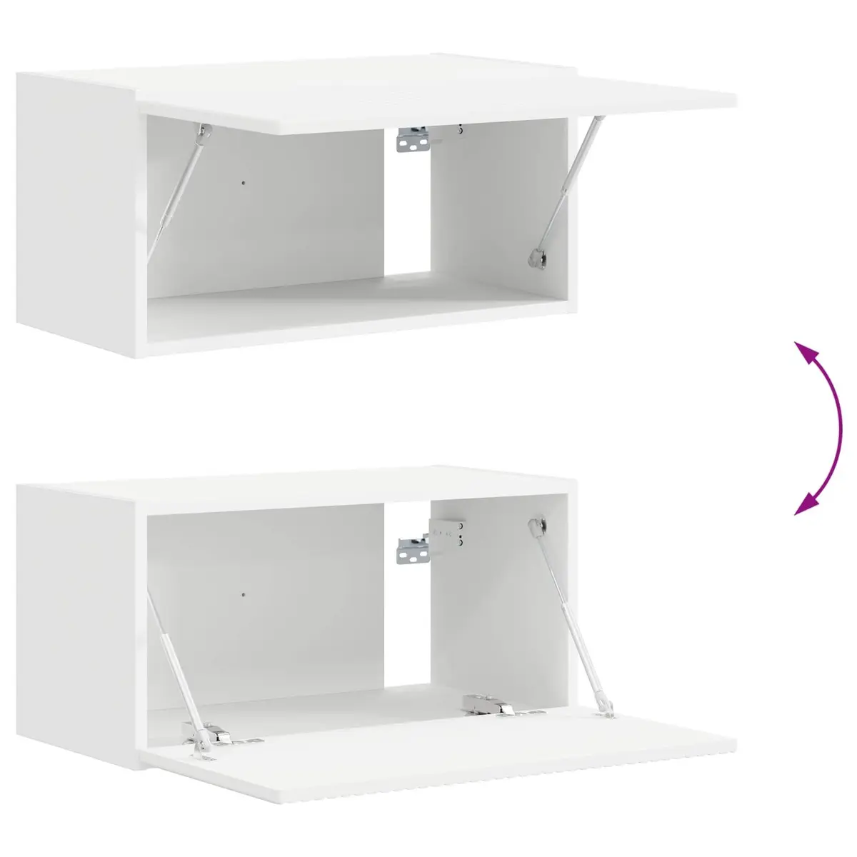 TV Cabinet Set 4 Piece White Entertainment Centre Storage Unit