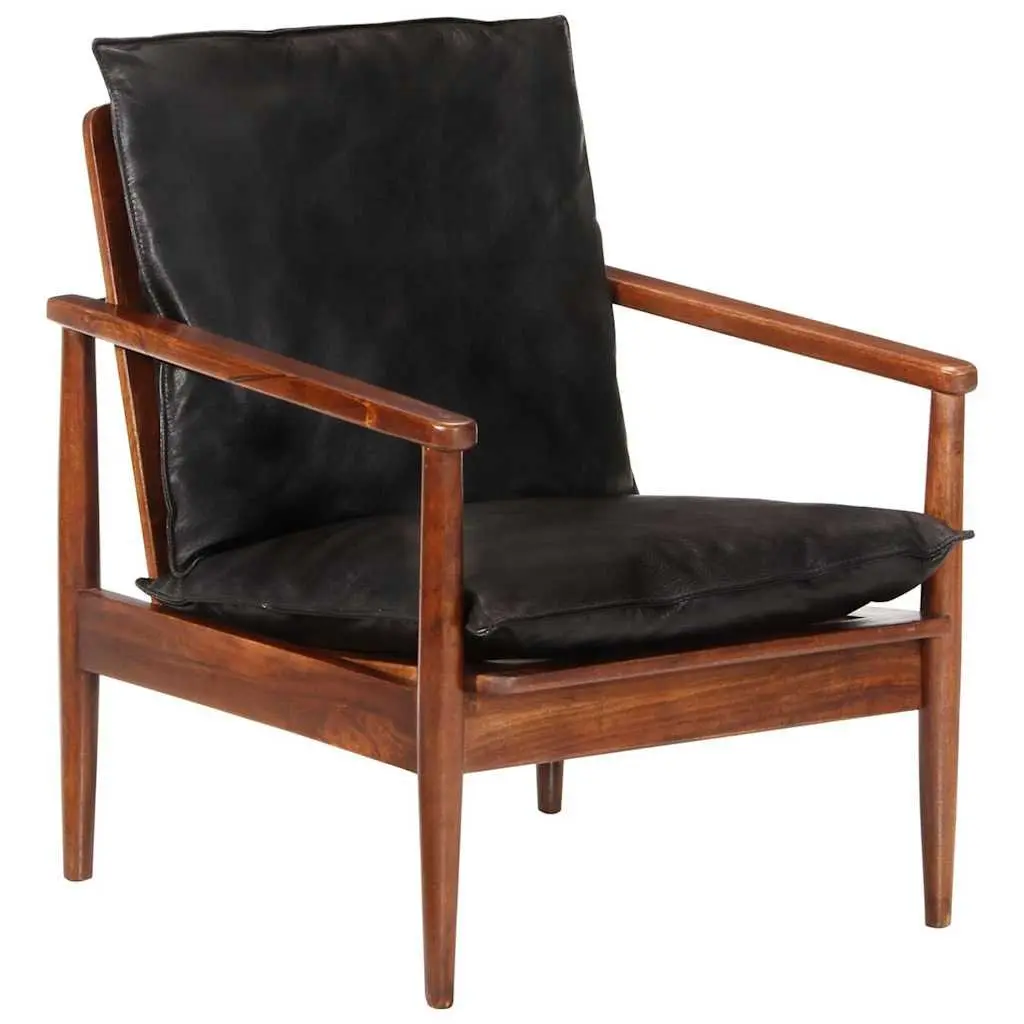 Black Leather Armchair